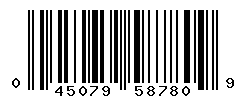 UPC barcode number 045079587809