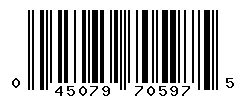 upc 045079705975 barcode image