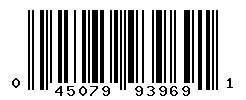 UPC barcode number 045079939691