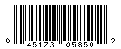 UPC barcode number 045173058502