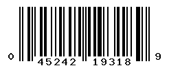 UPC barcode number 045242193189