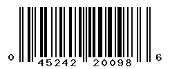 UPC barcode number 045242200986