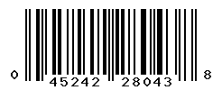 UPC barcode number 045242280438