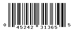 UPC barcode number 045242313655