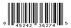 UPC barcode number 045242362745