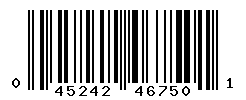 UPC barcode number 045242467501