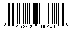 UPC barcode 045242467518