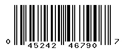 UPC barcode 045242467907
