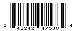 UPC barcode number 045242475384