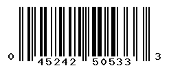UPC barcode number 045242505333