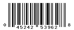 UPC barcode number 045242539628