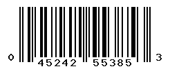 UPC barcode number 045242553853