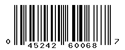 UPC barcode number 045242600687