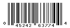 UPC barcode number 045242637744