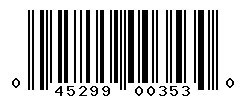 upc 045299003530 barcode image