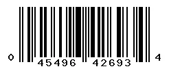 UPC barcode 045496426934
