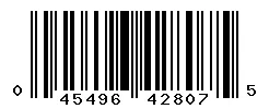 UPC barcode 045496428075