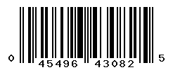 UPC barcode number 045496430825