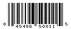 UPC 045496500115 barcode image
