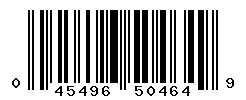 UPC barcode number 045496504649