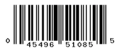 UPC barcode 045496510855