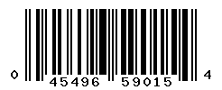 UPC barcode number 045496590154