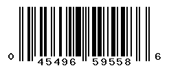 UPC barcode number 045496595586