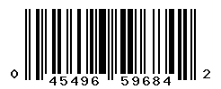 UPC barcode number 045496596842