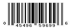 UPC barcode number 045496596996