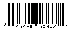 UPC barcode 045496599577