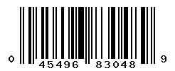 UPC barcode number 045496830489