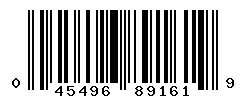 UPC barcode number 045496891619