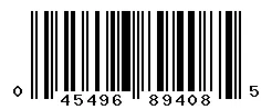 UPC barcode 045496894085