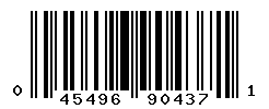 UPC barcode number 045496904371