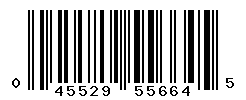 upc 045529556645 barcode image