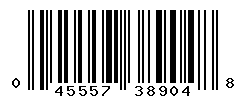 UPC barcode number 045557389048