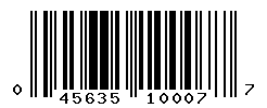 UPC barcode number 045635100077
