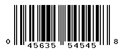 UPC barcode 045635545458