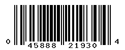 UPC barcode number 045888219304
