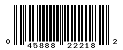 UPC barcode number 045888222182