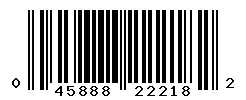 UPC barcode 045888222182