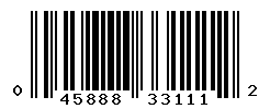 UPC barcode number 045888331112