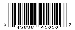 UPC barcode 045888410107