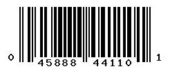 UPC barcode number 045888441101