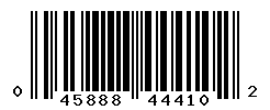 UPC barcode number 045888444102
