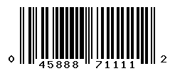 UPC barcode number 045888711112