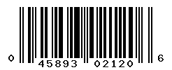 UPC barcode number 045893021206