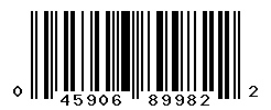 UPC barcode number 045906899822