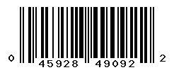 UPC barcode number 045928490922