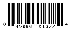 UPC barcode 045986013774